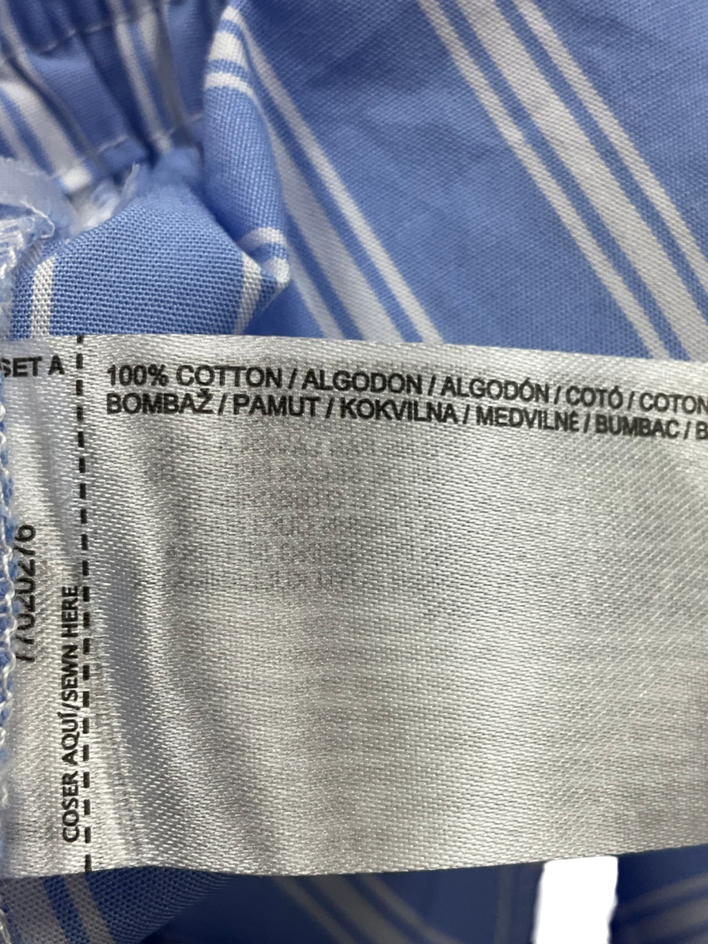 MANGO Blue Pop Stripe Shorts UK XL