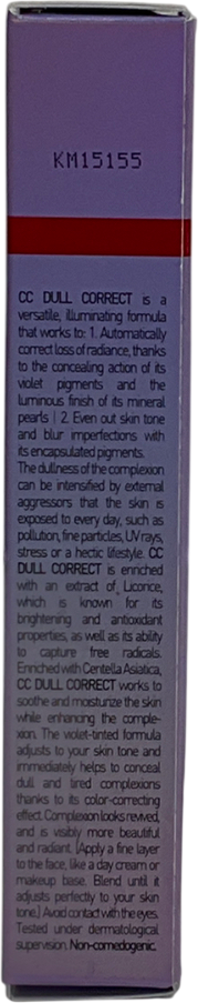 Erborian Cc Dull Correct - Colour Correcting Anti-dull Cream With Brightening Effect Spf25 Travel Size 15ml