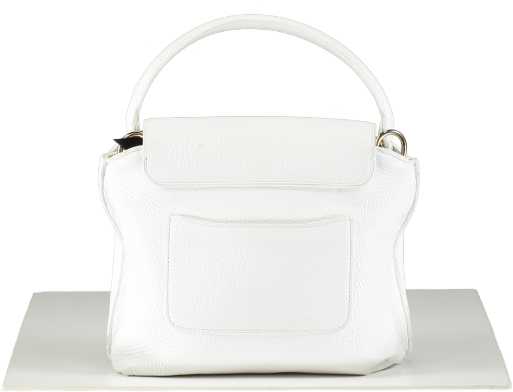 Ama By Anastasiia M. White Soft Leather Bag