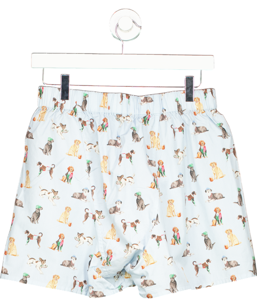 Beaufort & Blake Blue Dogs Boxer Shorts UK S