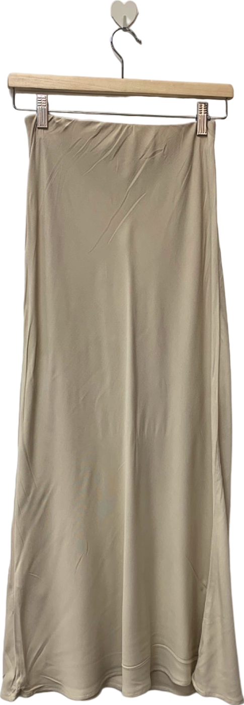 New Look Cream Midi Skirt UK 6