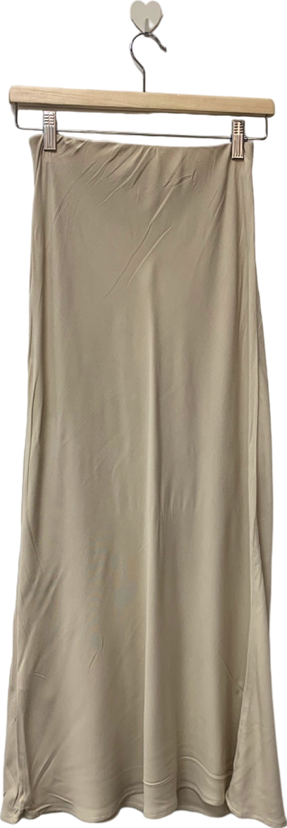 New Look Cream Midi Skirt UK 6