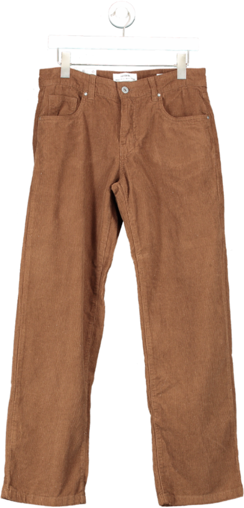 cotton on Brown Cord Low Rise Straight Jean UK 10
