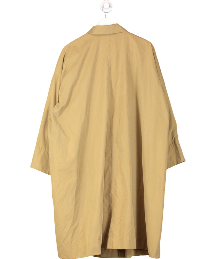 Maxmara Beige Weekend Vintage Camel Zipped Trench Coat UK M/L