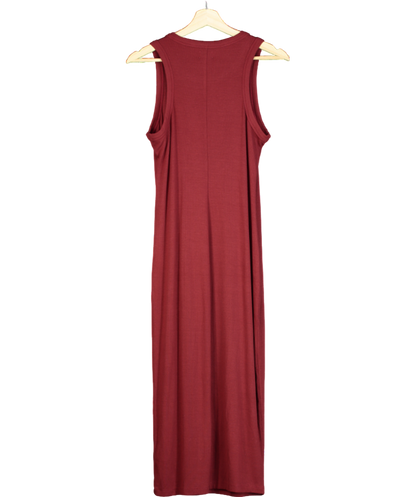 L'agence Red Nura Sleeveless Midi Dress UK M