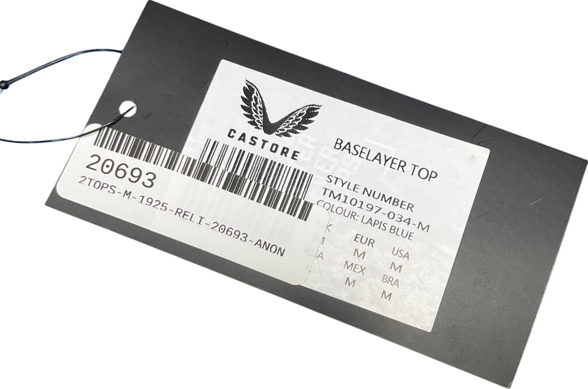 Castore Blue Long Sleeve Baselayer Top UK M