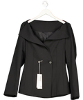ARKET Black Wool Blend Off-shoulder Blazer UK 10