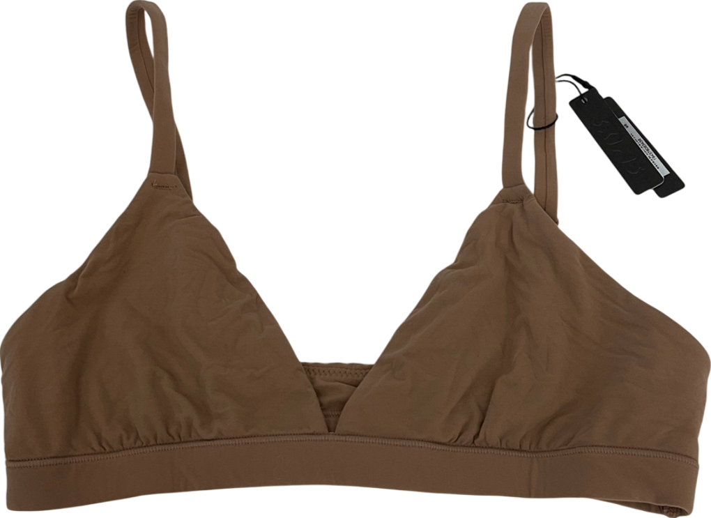 SKIMS Nude Triangle Bralette In Sienna UK S