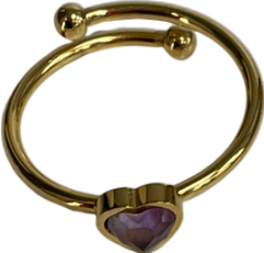 Abbott Lyon Metallic Mini Heart Birthstone Ring One Size