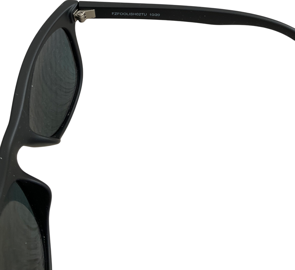 Cairn Black Foolish Matte Sunglasses With Orange Polarised Lenses In Soft Case One Size