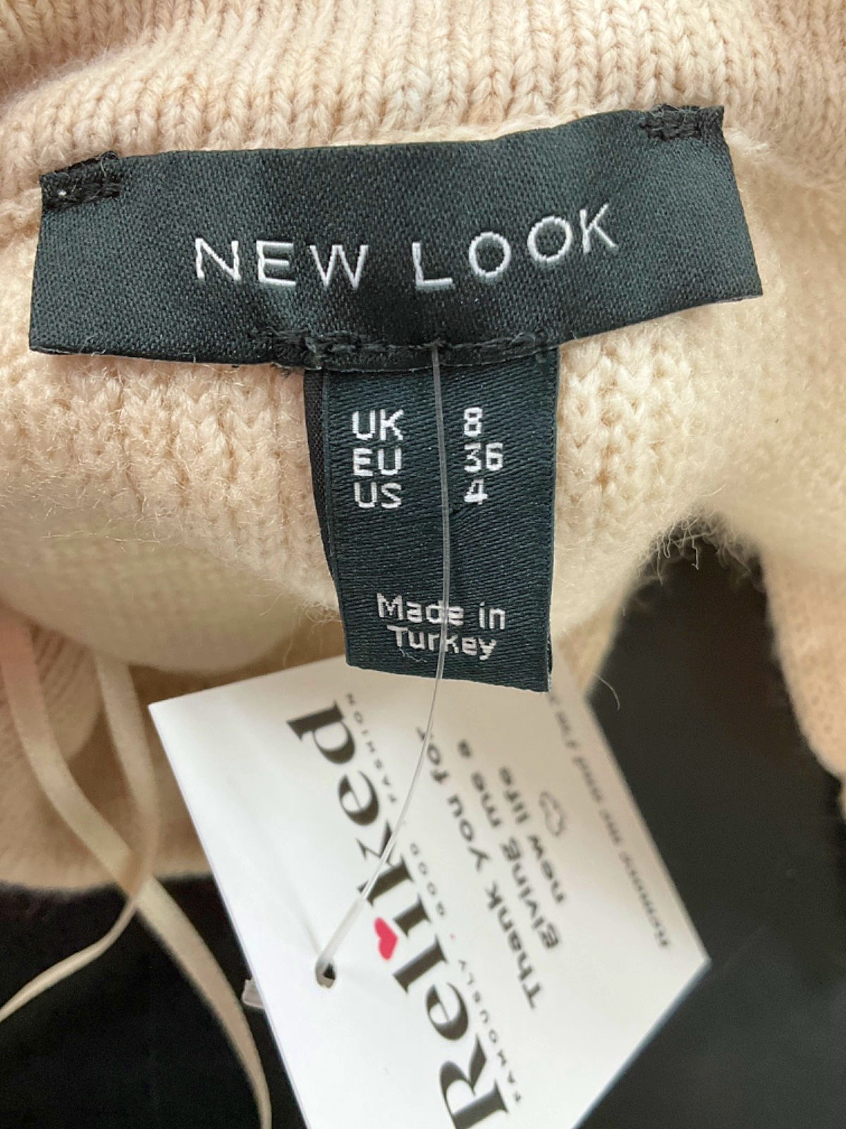 New Look Cream Short Sleeve Cardigan UK 8