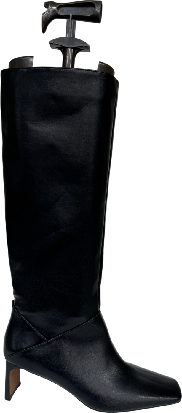 ASOS Black Heeled Knee Boots UK 5 EU 38 👠