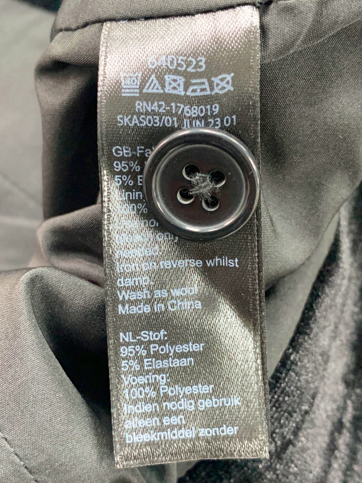 Monsoon Black Velvet Waistcoat Small