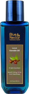 BLUE NECTAR Mouth Pulling Oil With Coconut & Mint For Oral Care And Bad Breath 100ml