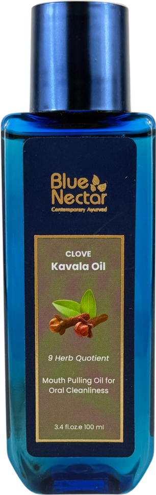 BLUE NECTAR Mouth Pulling Oil With Coconut & Mint For Oral Care And Bad Breath 100ml