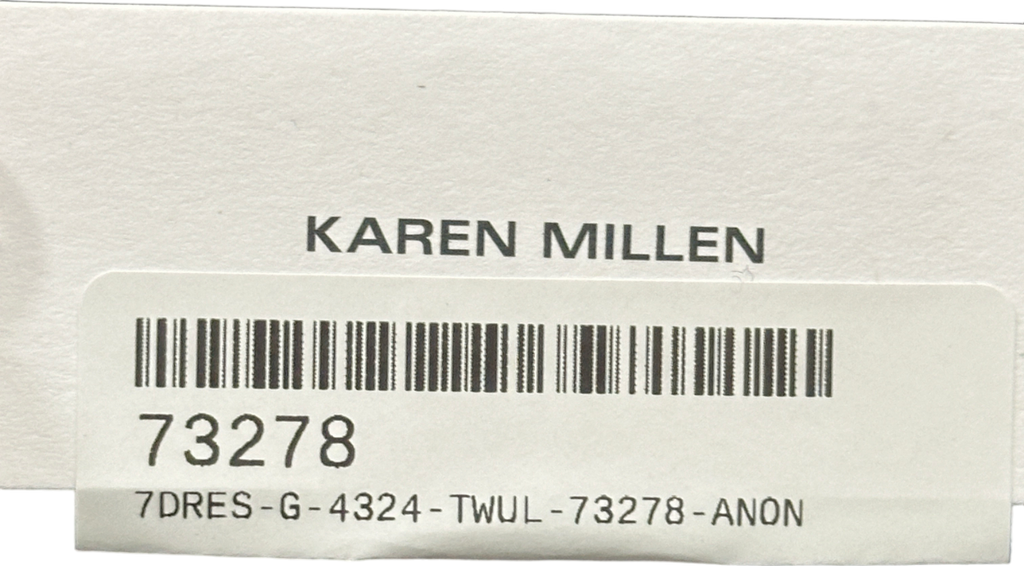 Karen Millen Navy Poplin Balloon Sleeve Woven Shirt Dress UK 6