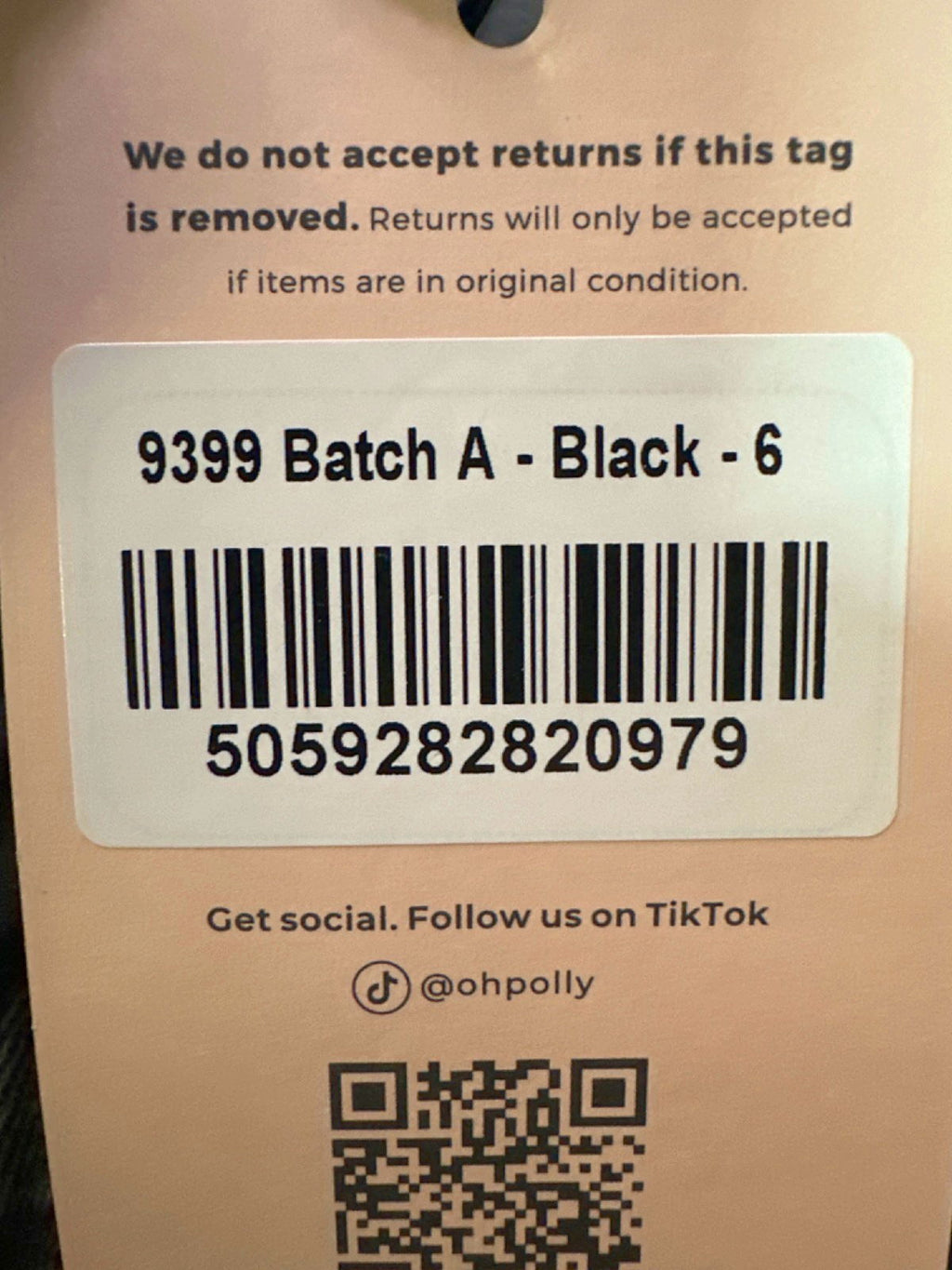 Oh Polly Black Corset Top UK 6