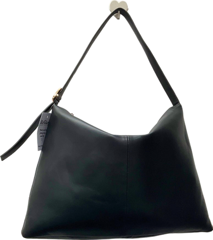 Next Black Leather Hobo Bag One Size