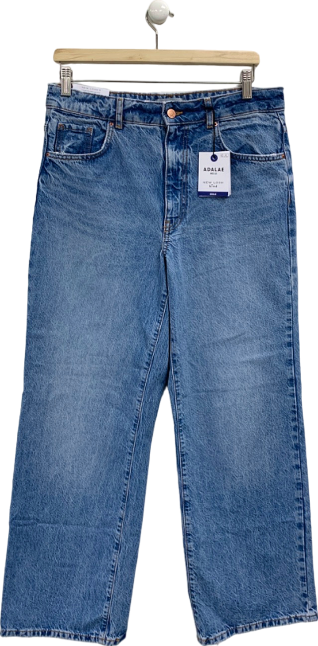 New Look Blue Adalae Wide Leg Jeans UK 10