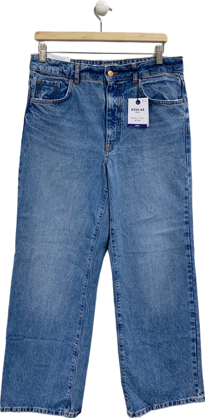 New Look Blue Adalae Wide Leg Jeans UK 10