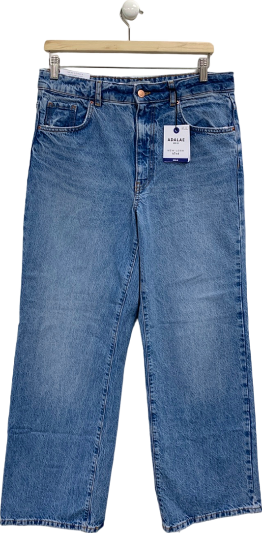 New Look Blue Adalae Wide Leg Jeans UK 10