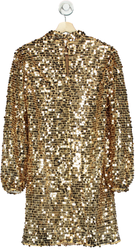Friends Like These Gold Sequin Dress UK 8