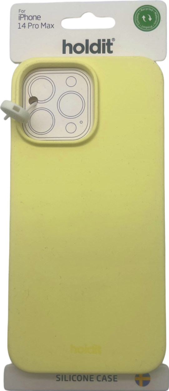 Holdit Yellow Silicone Case for iPhone 14 Pro Max