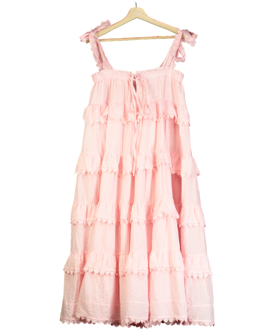 ALB Anne Louise Pink Phi Phi Maxi Dress UK 8