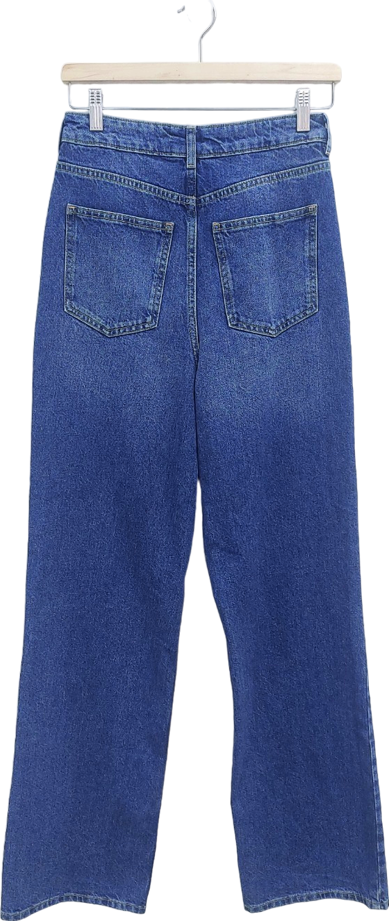 New Look Blue Wide Leg Jeans UK 8