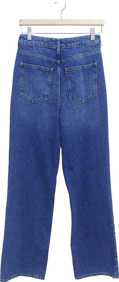 New Look Blue Wide Leg Jeans UK 8