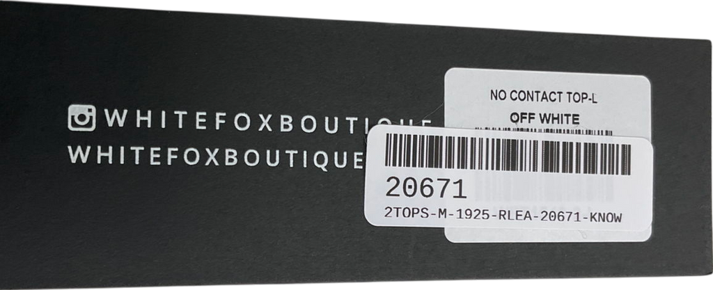 White Fox White No Contact Top UK L