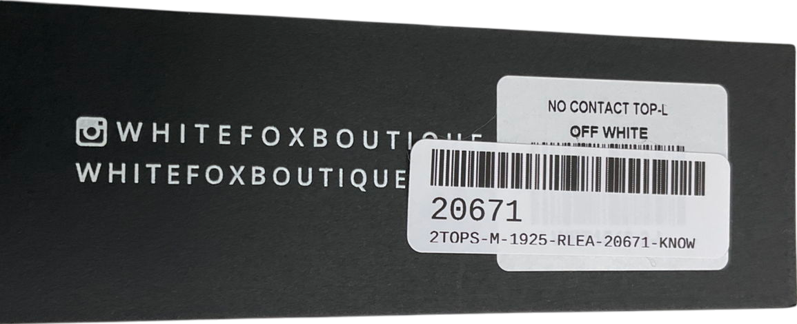 White Fox White No Contact Top UK L