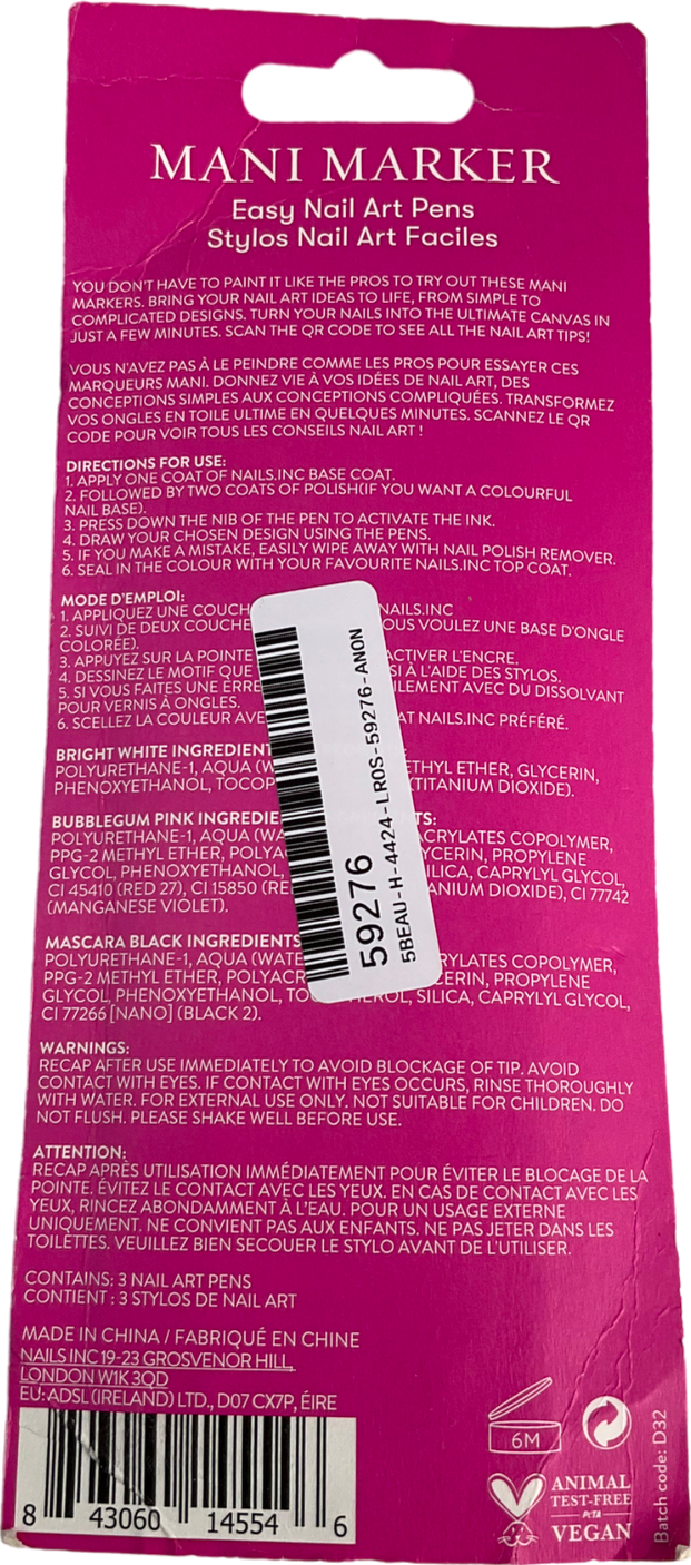 Nails Inc Nail Art Pens 9ml