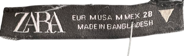 ZARA Black Ribbed Sleeves Mini Dress UK M