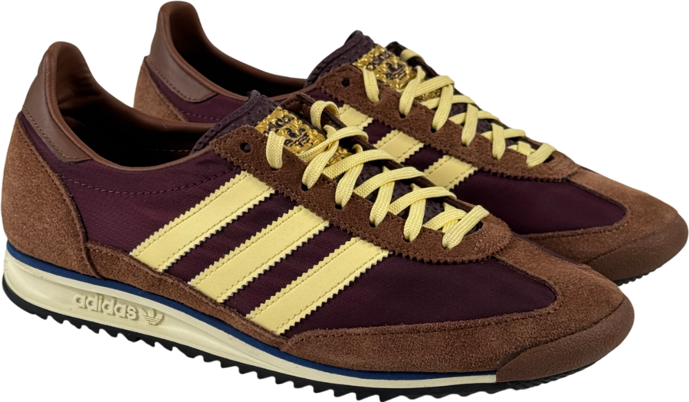 ADIDAS Originals Maroon / Almost Yellow / Preloved Brown Sl72 Og Trainers UK 6 EU 39 👠