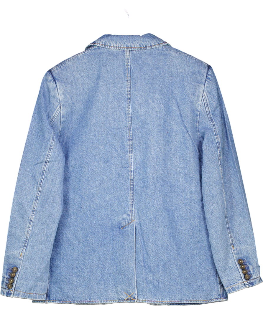LEVI"S Blue Soft Denim Stella Relaxed Blazer UK M