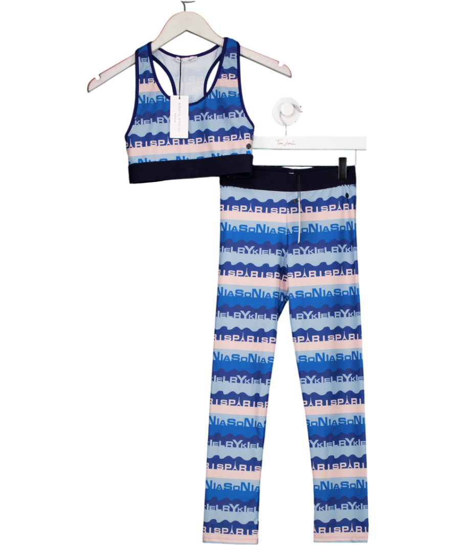Sonia Rykiel Multicoloured Graphic Print Leggings (12 Yrs) And Crop Top Set 14 Years