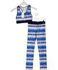 Sonia Rykiel Multicoloured Graphic Print Leggings (12 Yrs) And Crop Top Set 14 Years