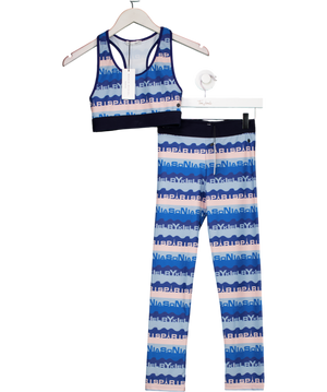 Sonia Rykiel Multicoloured Graphic Print Leggings (12 Yrs) And Crop Top Set 14 Years