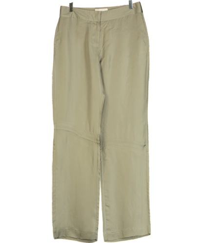 St Agni Green Satin Trouser UK S