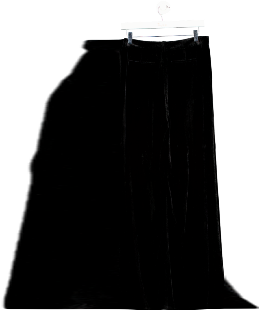 L'agence Pilar Velvet Wide-leg Trousers In Black UK 10