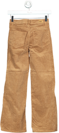 PAIGE Brown Corduroy Flared Trousers UK W23