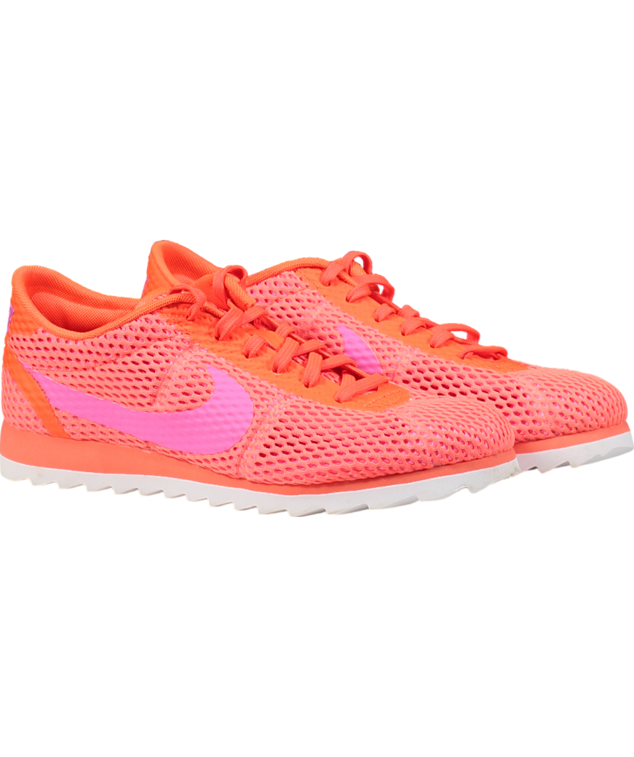 Nike Orange Neon Mesh Cortez Trainers UK 3.5 EU 36.5 👠