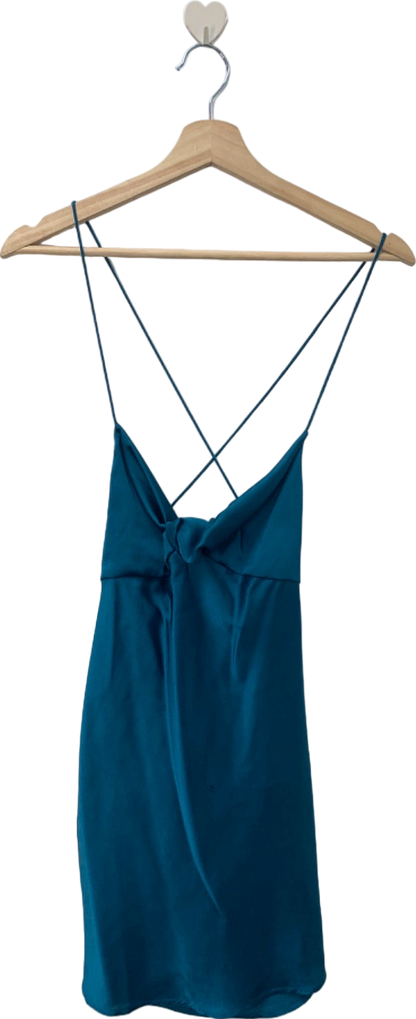 Wild Lovers Teal Strappy Mini Dress Small