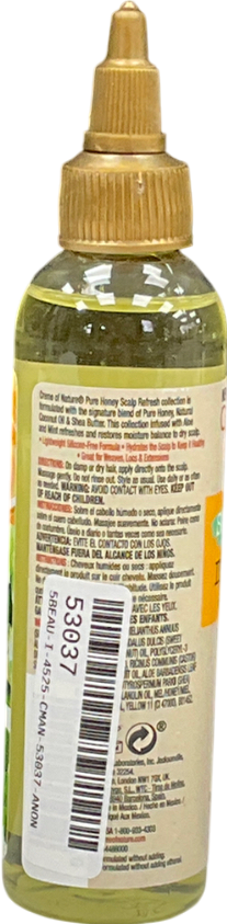 creme of nature Pure Honey Scalp Refresh Invigorating Scalp Oil 118ml