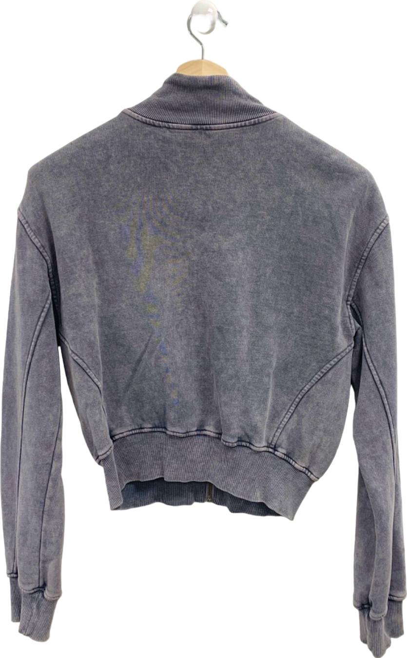 Zara Grey Zip-Up Jacket UK M