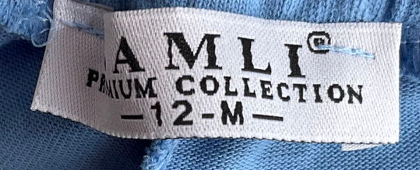 Samli London Smart Blue Collard Shirt And Short Set 18-24 Months