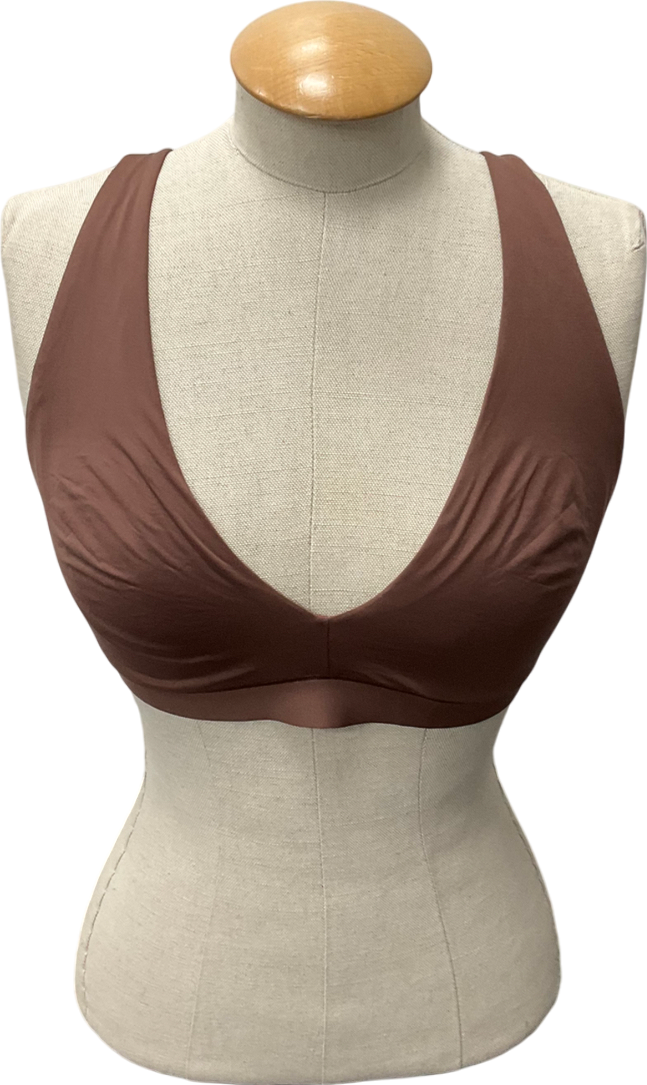 Lounge Underwear Brown Everyday Comfort Triangle Bra UK XL