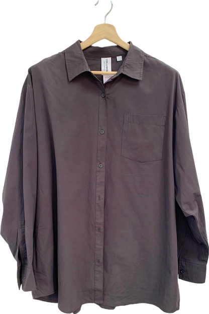 Collusion Dark Brown Casual Shirt UK L