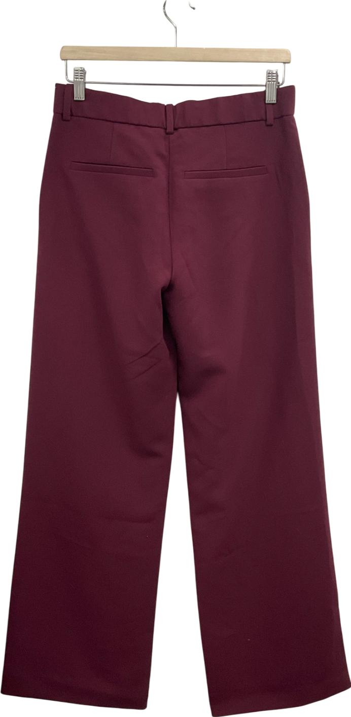 Abercrombie & Fitch Red Long Length Wide Leg Trousers W26